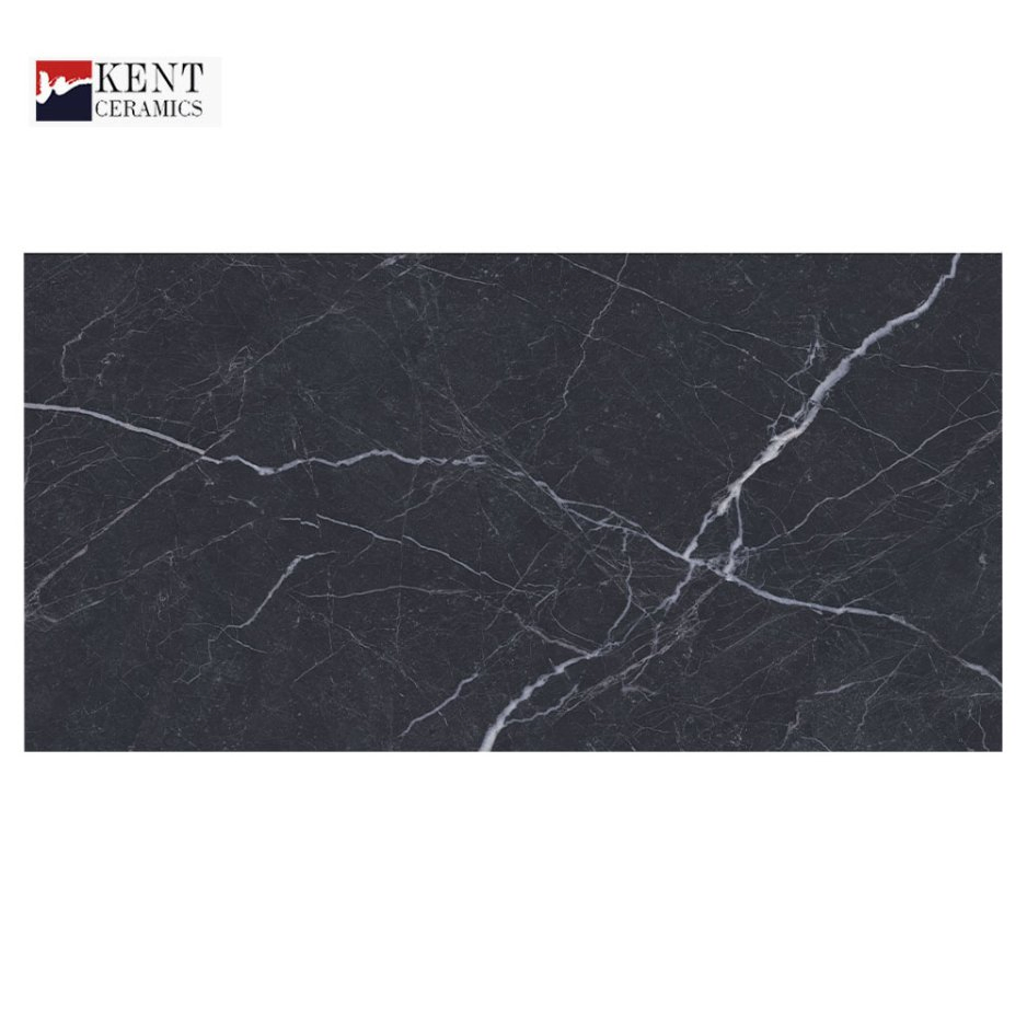 Керамогранит 600x1200 мм черно-белый мрамор
