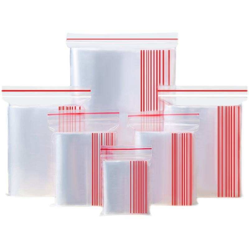 Thick Clear Storage Bags Heavy-Duty Transparent Plastic Zip Package Small Candy Bags
