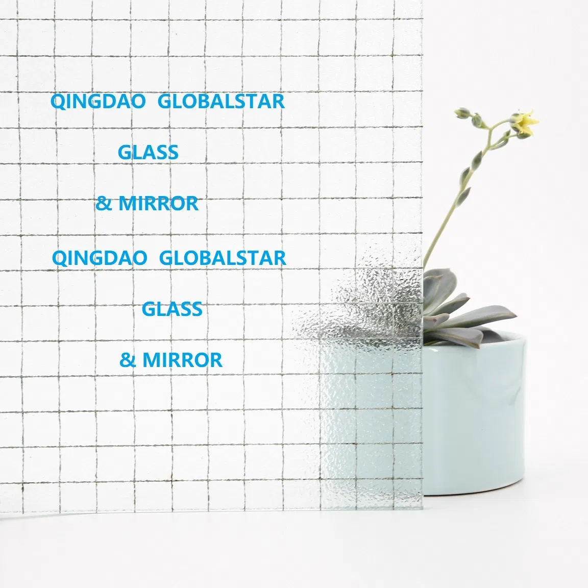 Clear and Bronze Wired Glass, 6mm