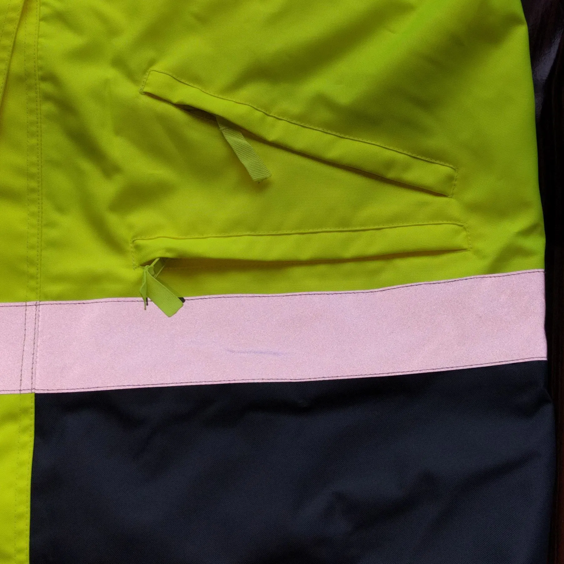 Safety PU Jacket Raincoat Construction Reflective Clothes Environmental Safety Reflective High Visibility Work Wear Jacket Rainwear