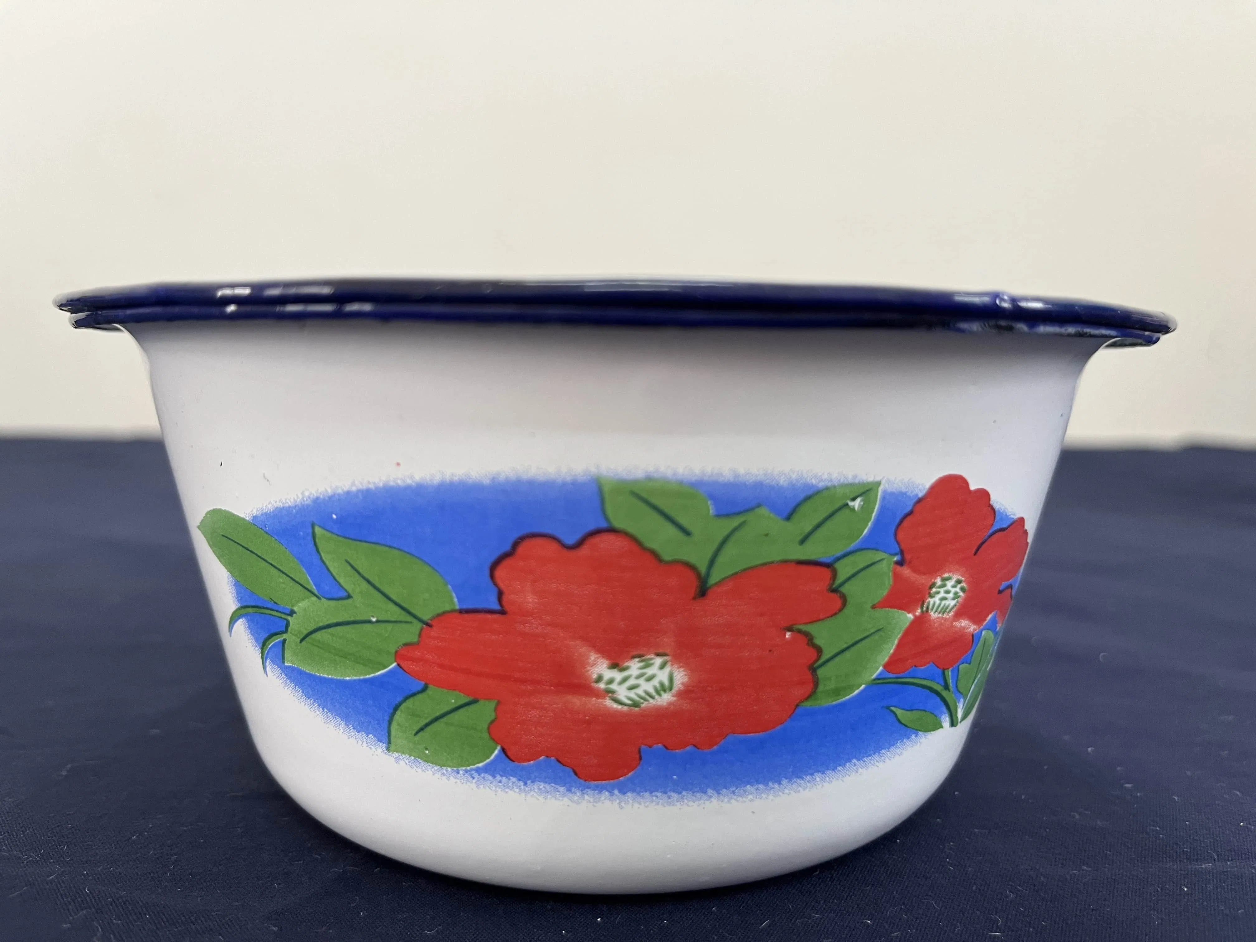 Wide Print Enamel Basin with Enamel Cover Set Can Be Customized