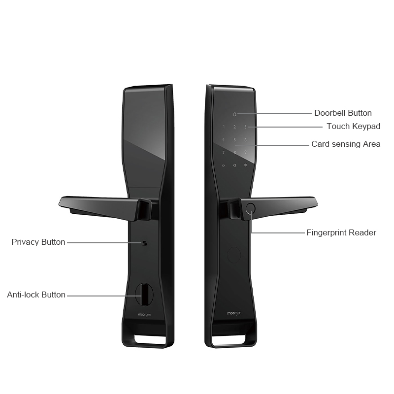 Home Apartment Electronic Digital Fingerprint WiFi Card Smart Door Lock