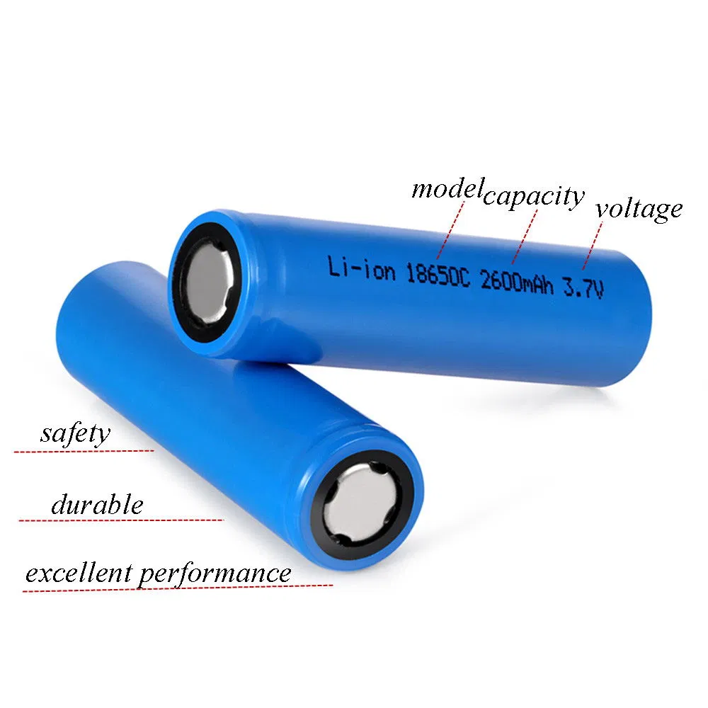 Factor/Manufacturer Directly Supplyrechargeable Lithium Battery 18650 2600mAh 3.7V 18650 Li-ion Battery for Electronic Products Flashlight/Un38.3 Test Report
