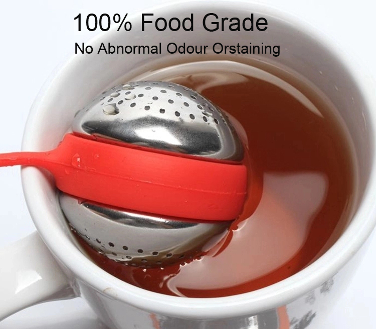 Custom Loose Leaf Tea Ball Stainless Steel Silicone Filter Tea Infuser