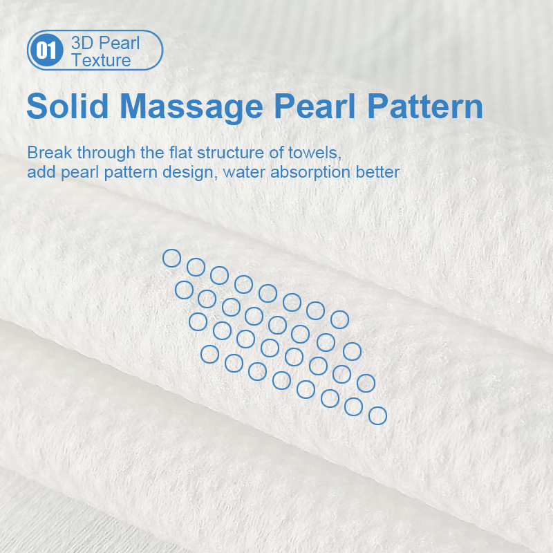 Disposable Facial Towels 60GSM Thickened Pearl Pattern Face Towel Disposable