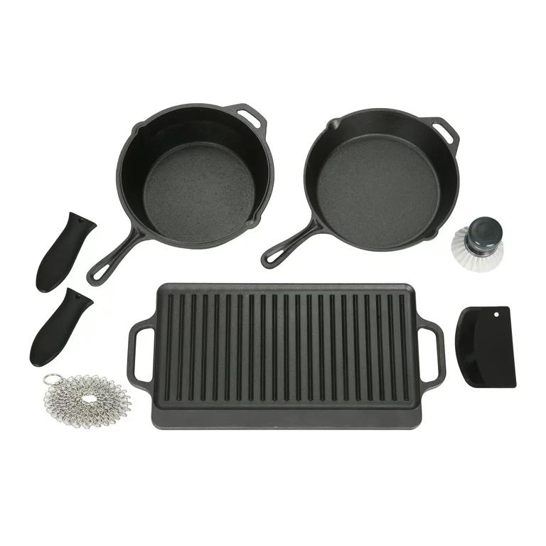OEM ODM Home Cast Iron Pots and Pans Non Stick Kitchen Cookware Set Outdoor Camping Cooking Cookware Set