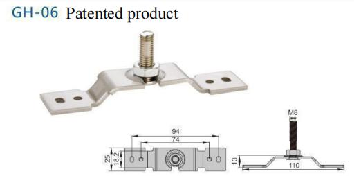 Wood Steel Aluminum Glass Sliding Door Roller Fitting Hardware Accessory Hanging Plate