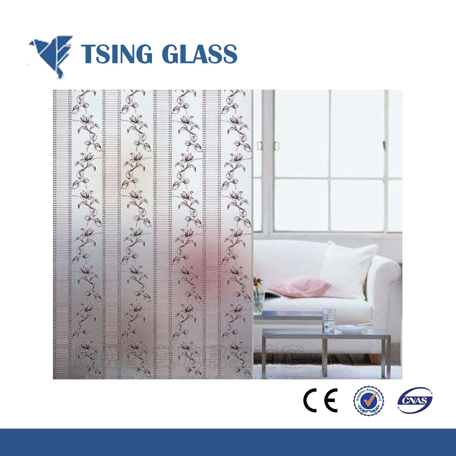 China High Quantity Tempered Oven Door Glass with Silk Screen Printing