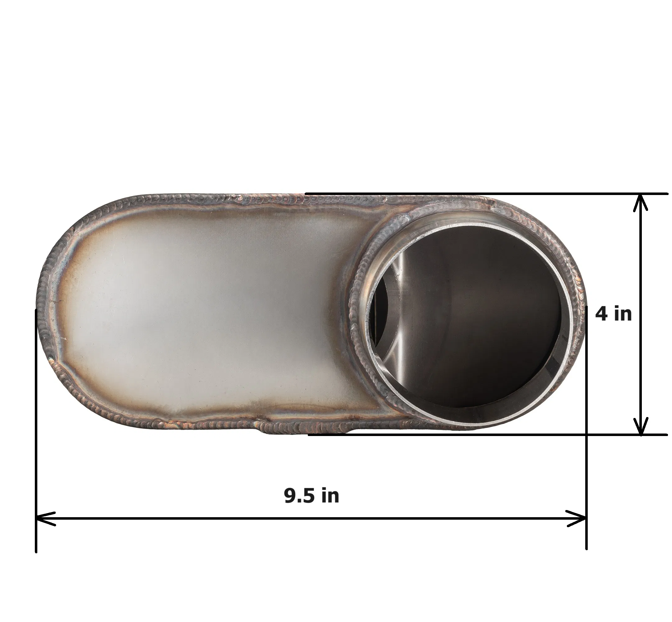 Глушитель выхлопной MAX-569476 3 дюйма стальной