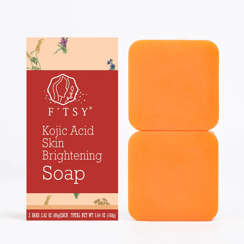 Hot Selling Kojic Acid Soap Wholesale Vitamin C Dark Spot Remover Glowing Skin Soap for Face and Body