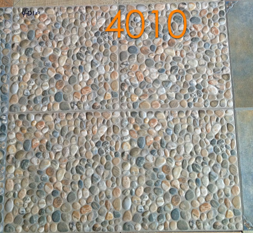 400X400 Cobble Stone Flooring Glazed Ceramic Tile for Garden