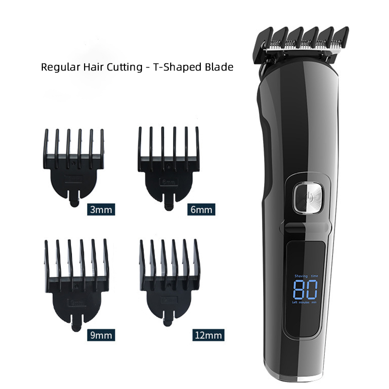 Wholesale All-in-One Electric Hair Clipper Set Body Hair Shaver Digital Display Electric Clipper Hair Trimmer with Engraving Head