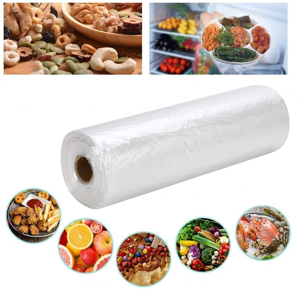 Clear Plastic Produce Bag on Roll for Fruits Produce Grocery Bags