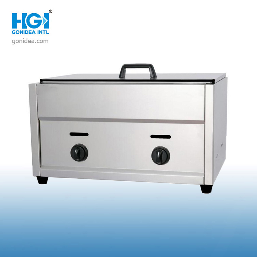 Stainless Steel Commercial Gas 1 or 2 Tank Deep Fryer GF-81