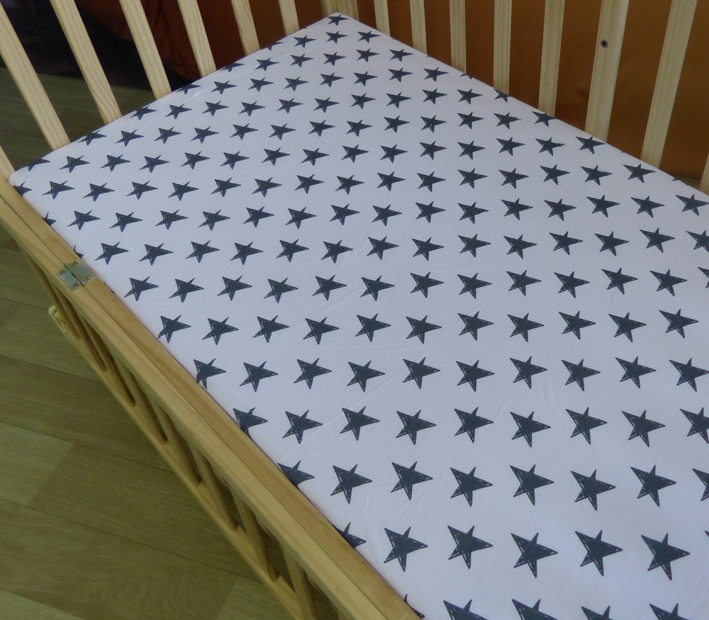 Custom Designs Elastic Crib Sheet 100% Cotton Jersey Baby Fitted Sheet