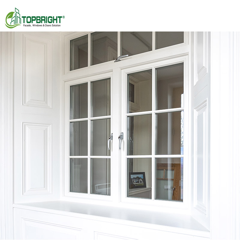 Building Energy Efficient Insulated Glass Windows Vinyl Vertically Grill Designs Casement PVC Windows UPVC