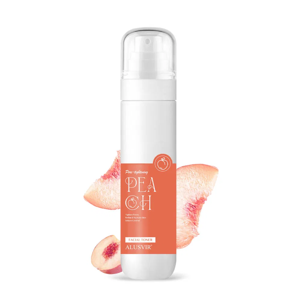 Cosmetic Beauty Organic Skin Care Facial Refresh Pore Tightening Peach Face Toner