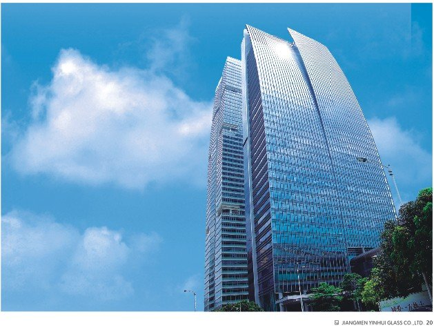 4-12mm Colorful Reflective Architectural Glass for Commercial Building