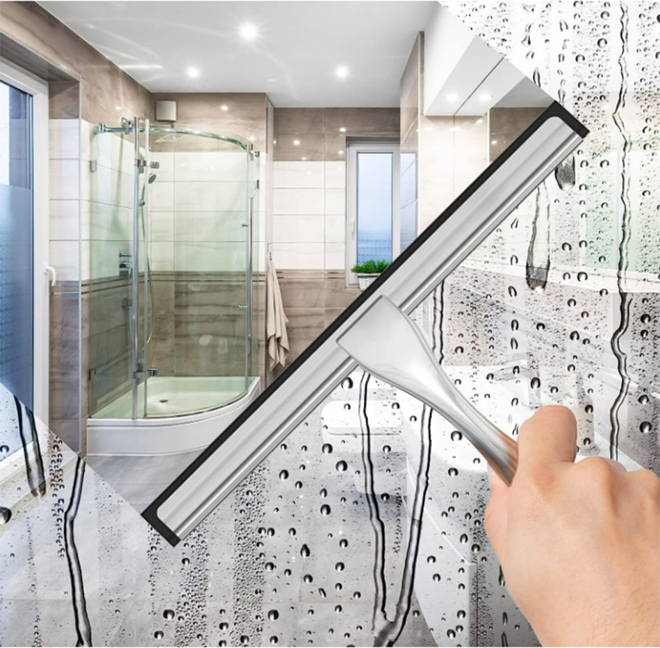 All-Purpose Stainless Steel Shower Squeegee for Shower Glass Door