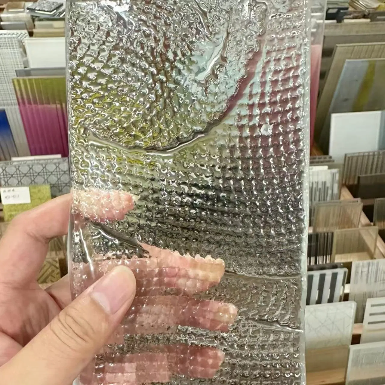 Hot Melt Glass Office Partition Panel