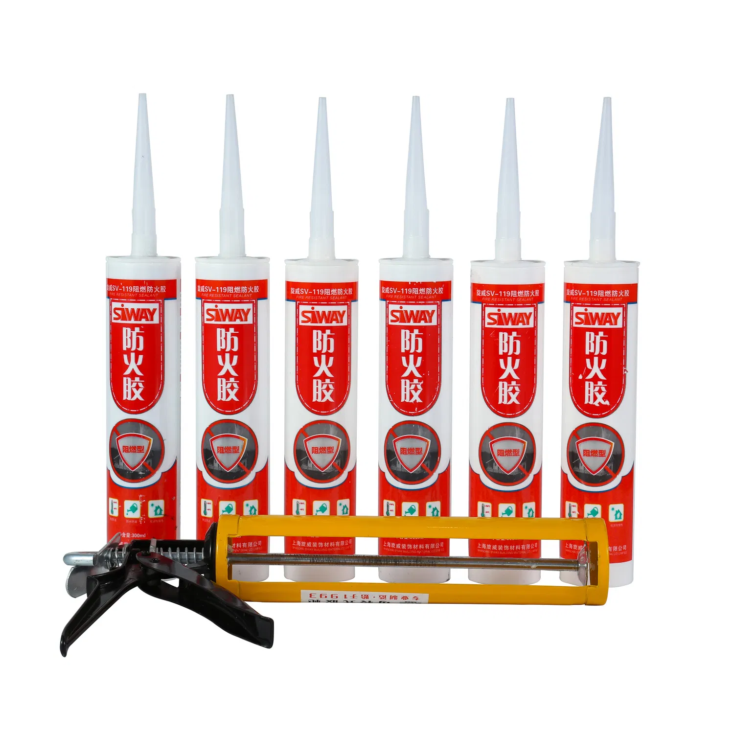 Fireproof Silicone Sealant for Sealing Openings on Wall