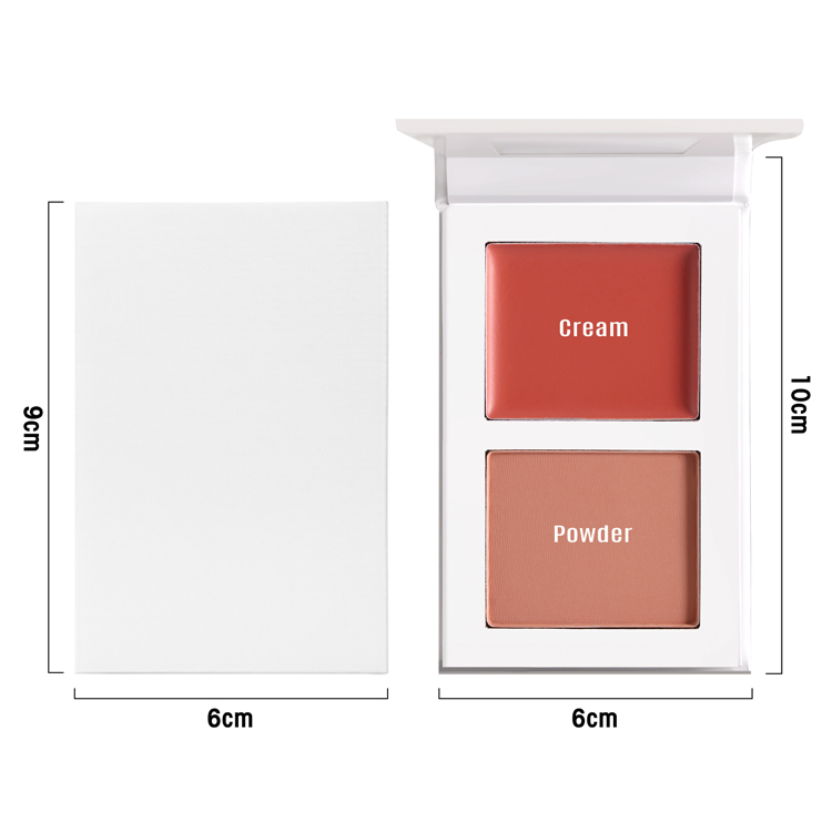 Face Cheek Blush Double Color High Pigment Blush