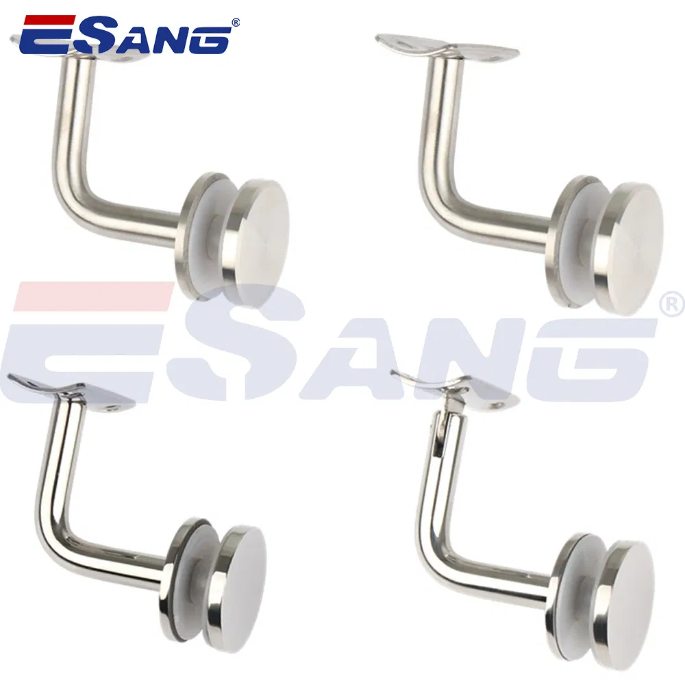 Esang Pipe Connector Elbow/Glass Balustrade Stairs Handrail Bracket 304 Steel Fittings for Glass Railings