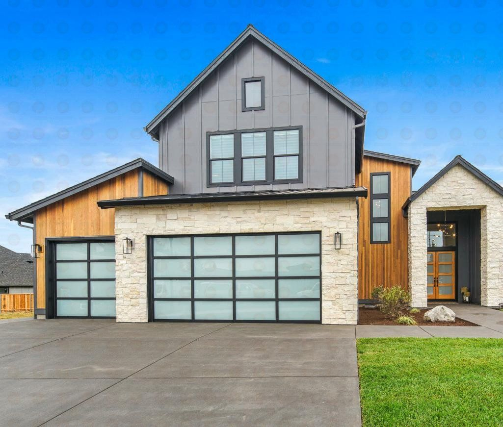 High-Quality Electric Glass Garage Doors with Safety Infrared Sensors for Homes