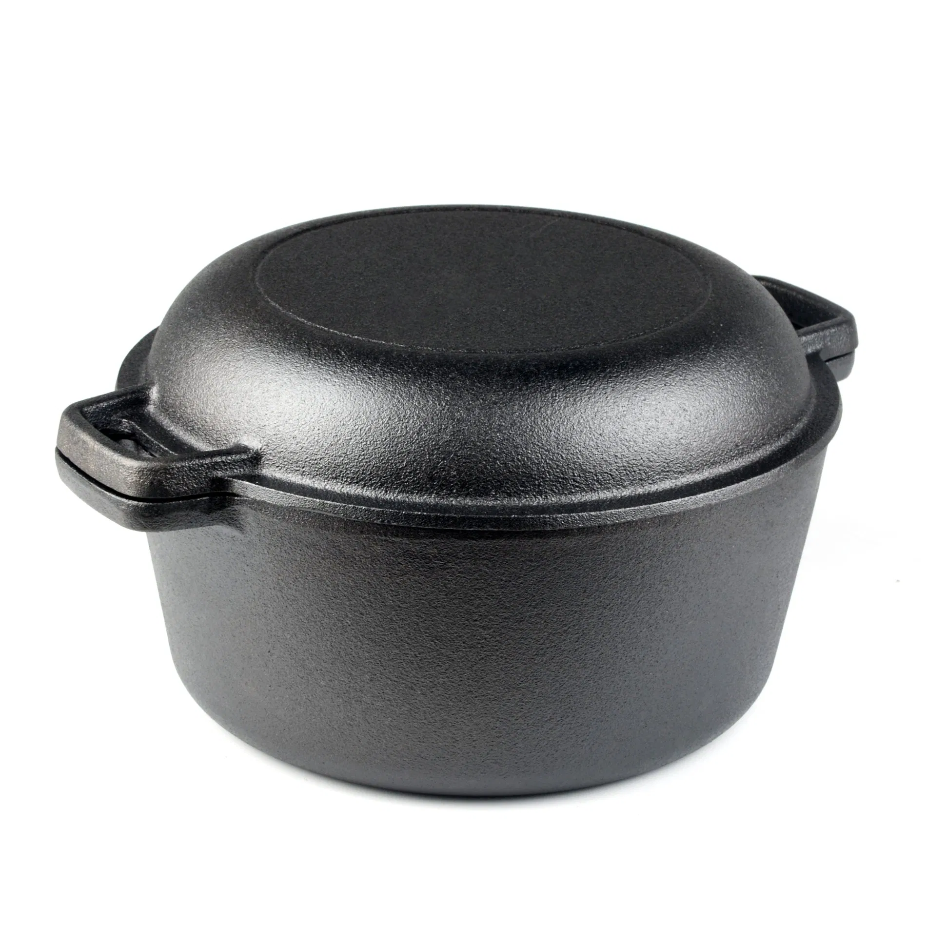 Чугунная кастрюля-духовка 2 в 1 с крышкой