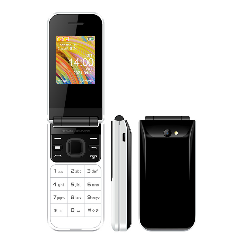 Кнопочный телефон Uniwa F2720, раскладушка, две SIM