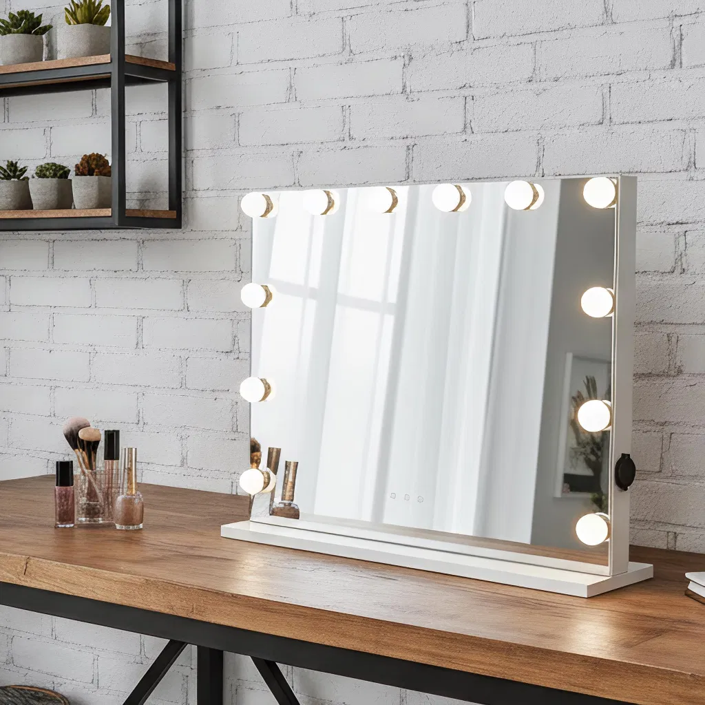 Large LED Vanity Hollywood Makeup Mirror with 3 Color Lights