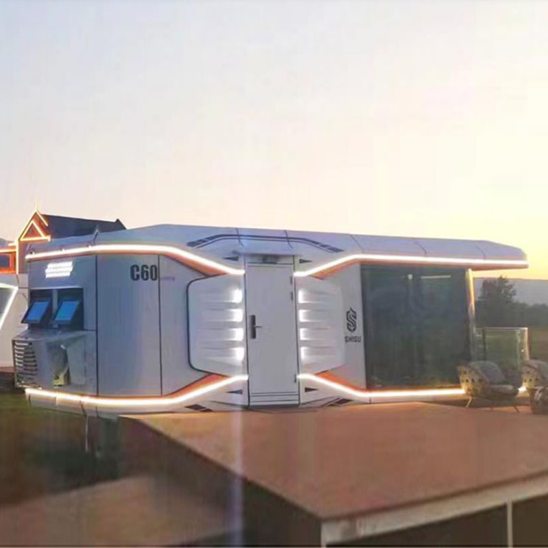 Prefab Capsule House for Portable Hotel with Luxury Decoration and Intellent Equipment