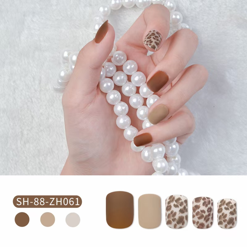 Wholesale 24PCS Artificial Fingernails ABS Plastic Beauty Nails for Nail Art