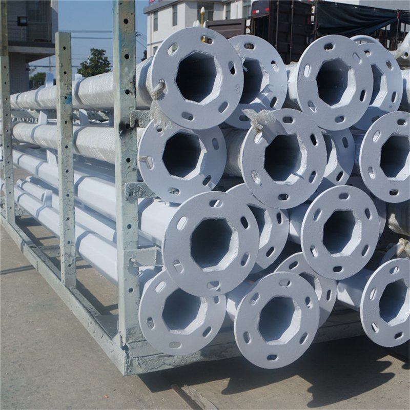 Hepu 5m 6m 8m 10m 12m Steel Pole Single Arm Double Arm