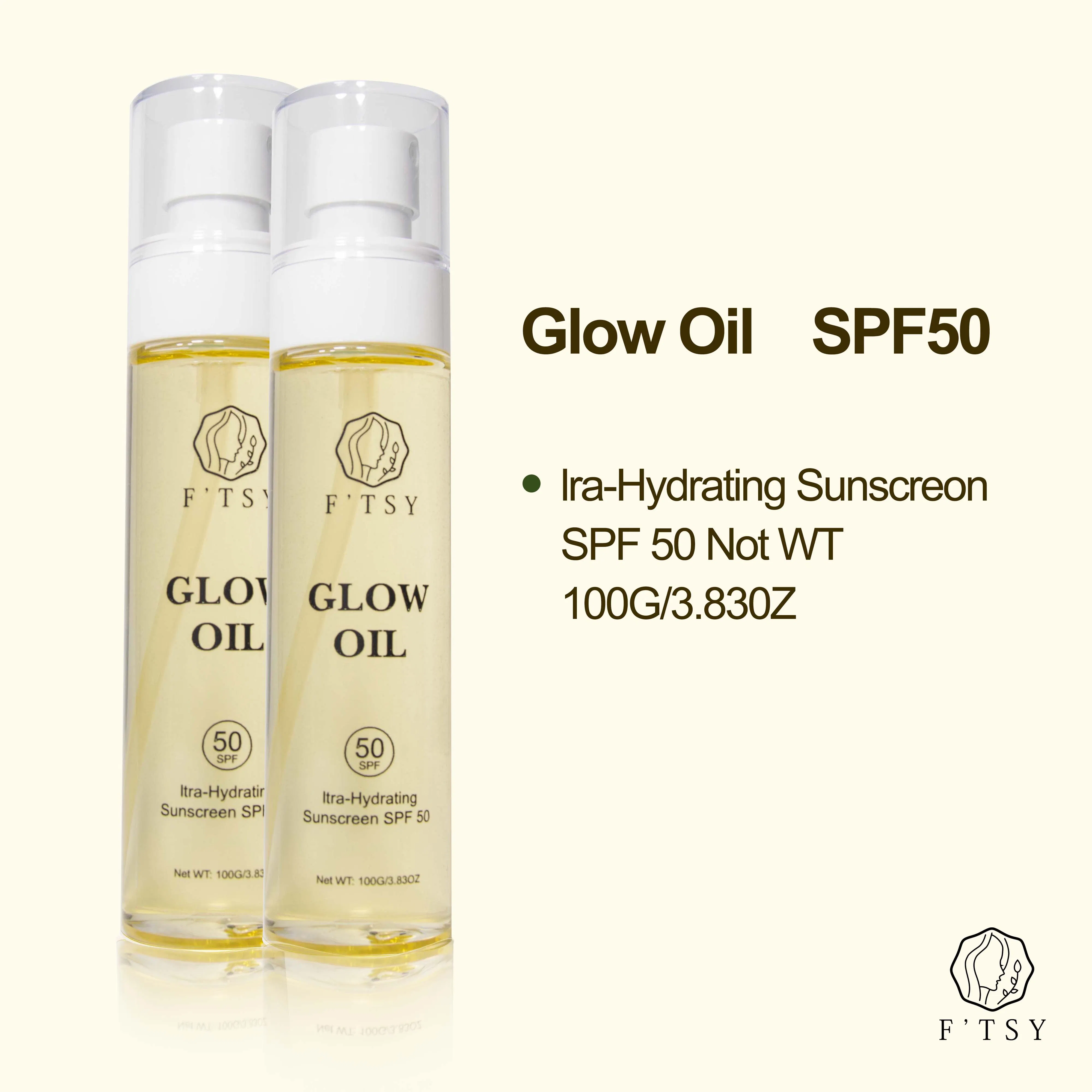 Private Natural Label Natural Vegan Hot Selling Daily SPF 40 PA+++ Body Care Sunscreen Oil