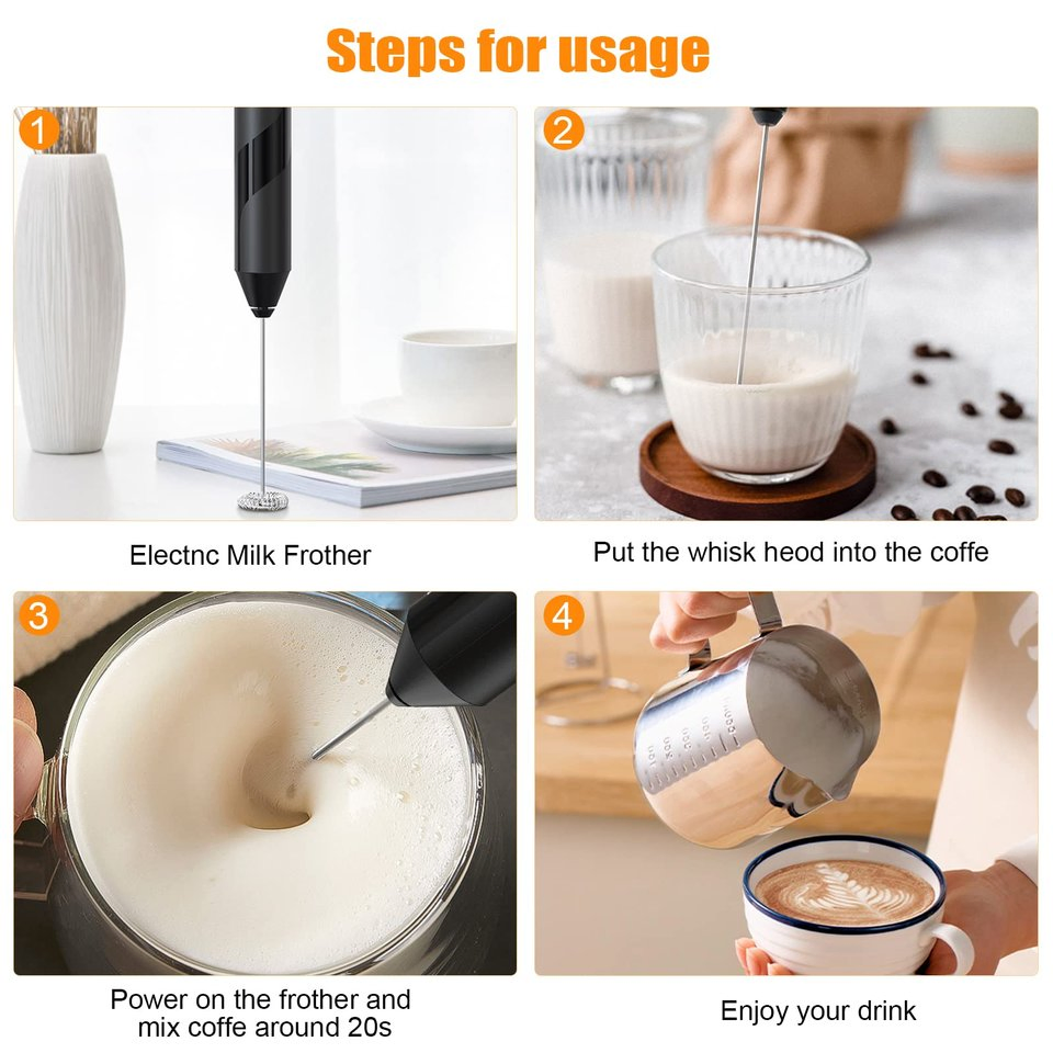 Small Kitchen Electronics Handheld Frother Mini Electric Whisk with Low Customize MOQ