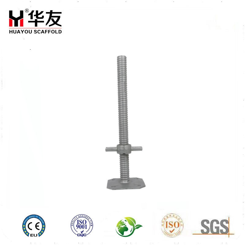 Adjustable Solid Hollow Type Scaffolding System Screw Jack Base for Sale