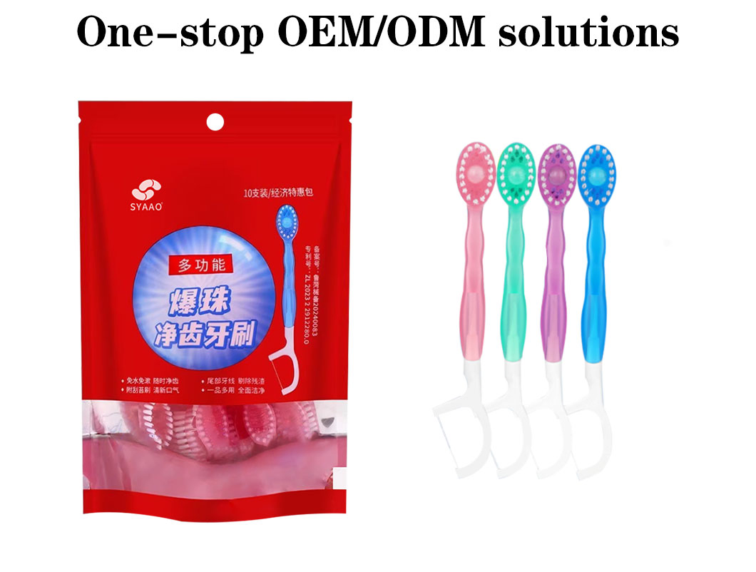 Portable Hotel Travel Toothbrush Mini Exploded Bead Toothbrush Disposable Adult Cleaning Toothbrush