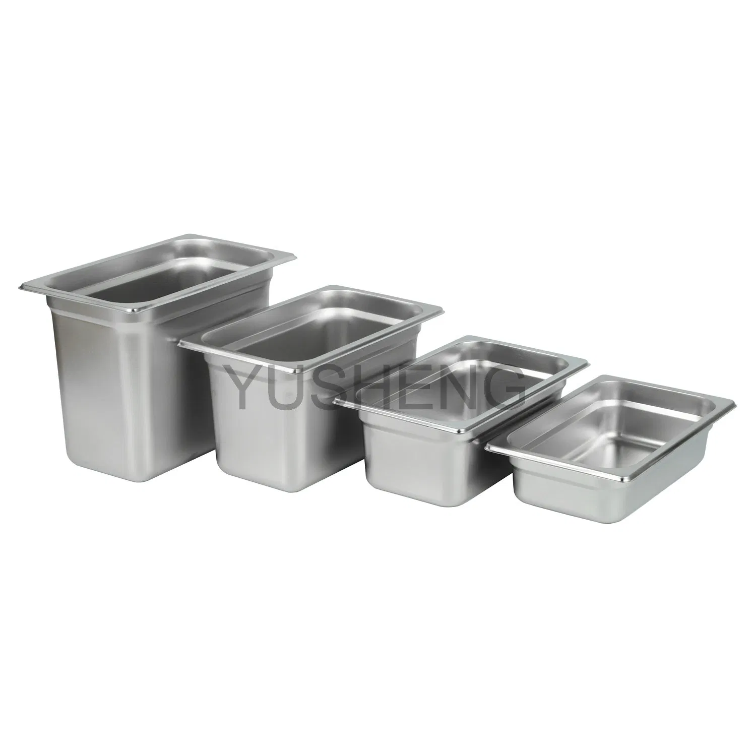 Euro Type Stainless Steel Gn Pan Grade 201 1/3*150mm Depth Food Container