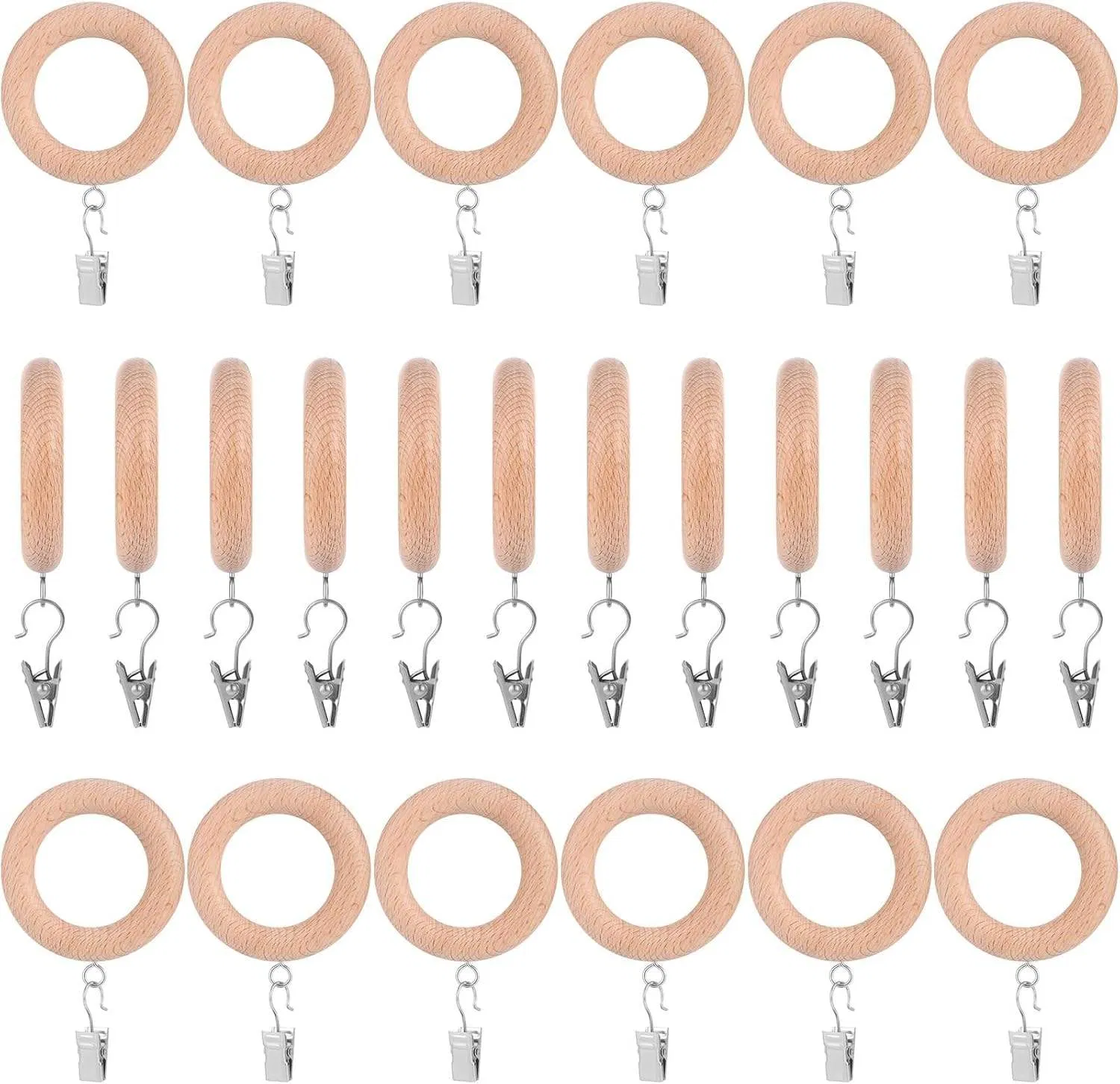 Quality Wholesale Curtain Rings, Easy to Install and Remove, Convenient for Clean