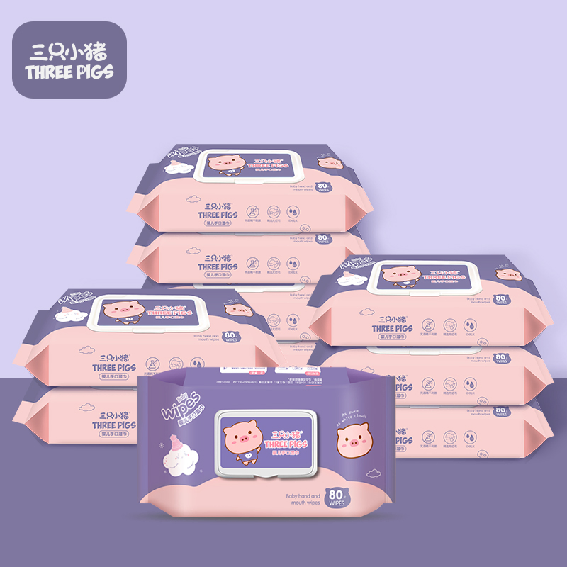 Baby Wet Wipes Hypoallergenic Unscented 4 Flip-Top Packs Baby Wipes