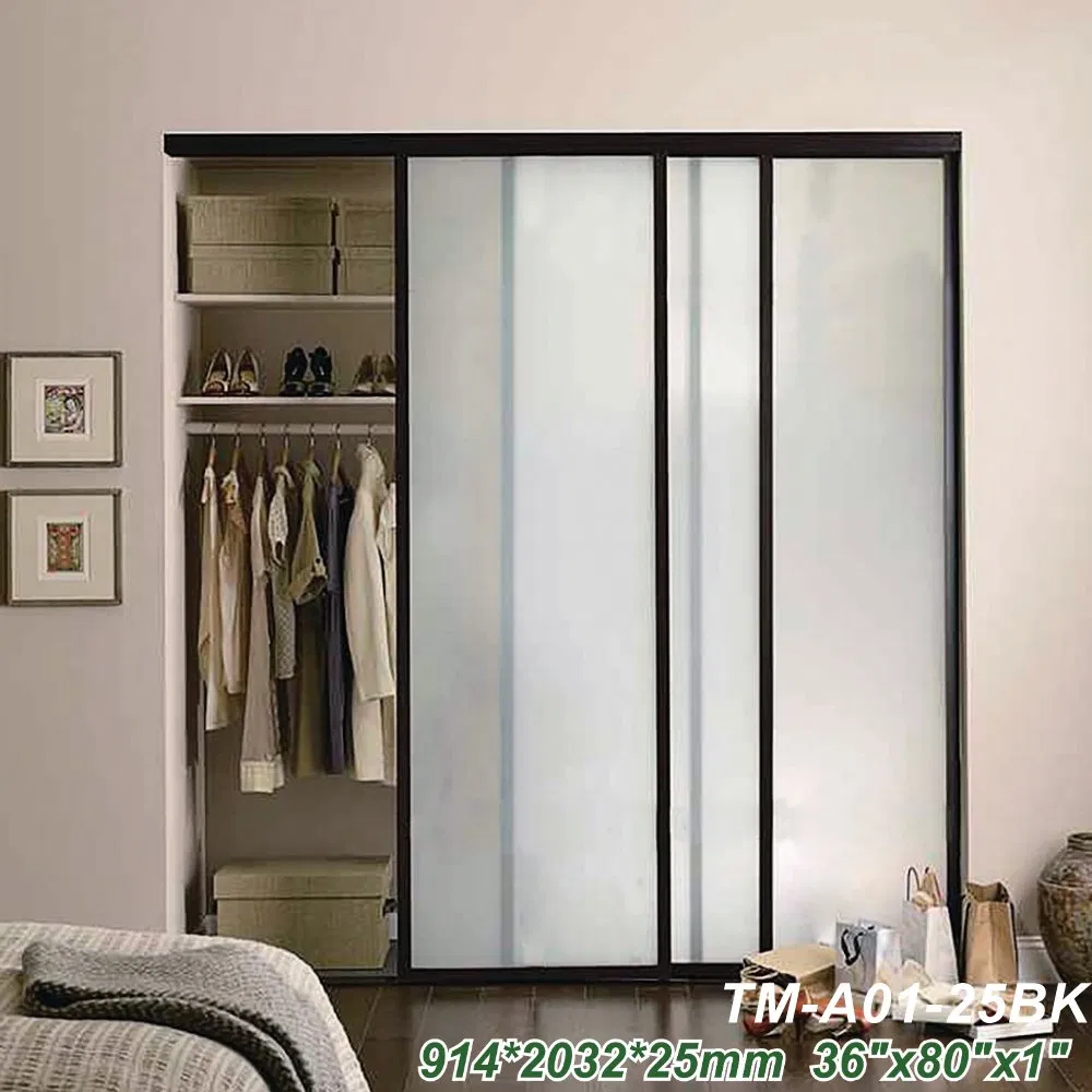 French-Style Minimalist Sliding Partition Glass Door