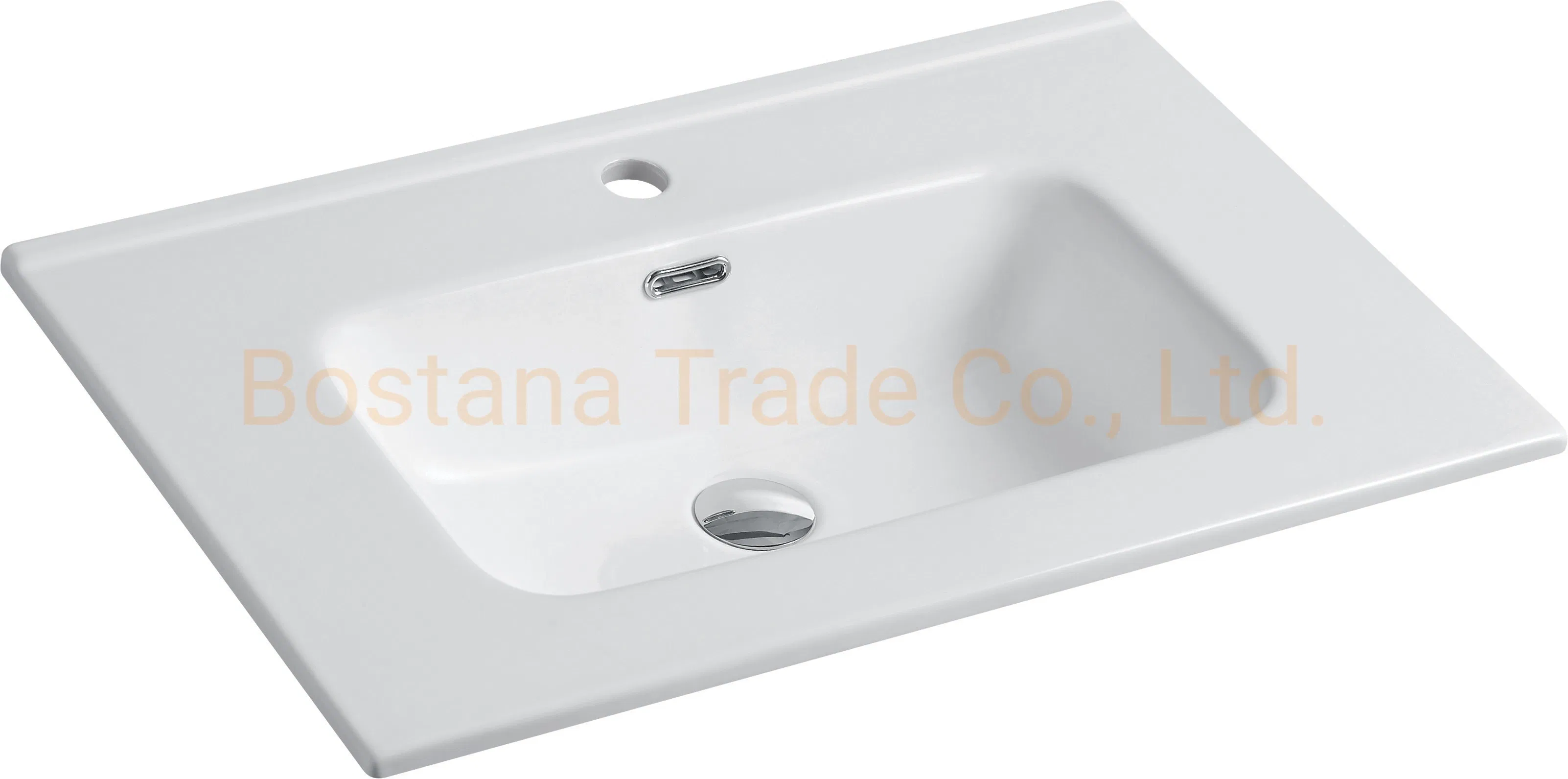 Modern Cabinet Countertop Rectangular Wash Hand Bathroom Sink Sanitaryware Basin