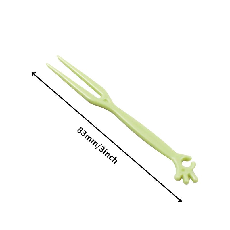 Kitchen Ware PS Plastic One-Time Disposable Cocktail Salad Fruit 83mm Fork
