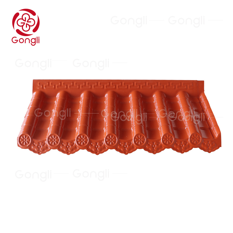 Various Types of Tile Roof Long Span Recycled Plastic Material ASA PVC Roofing Tile 3 Layer
