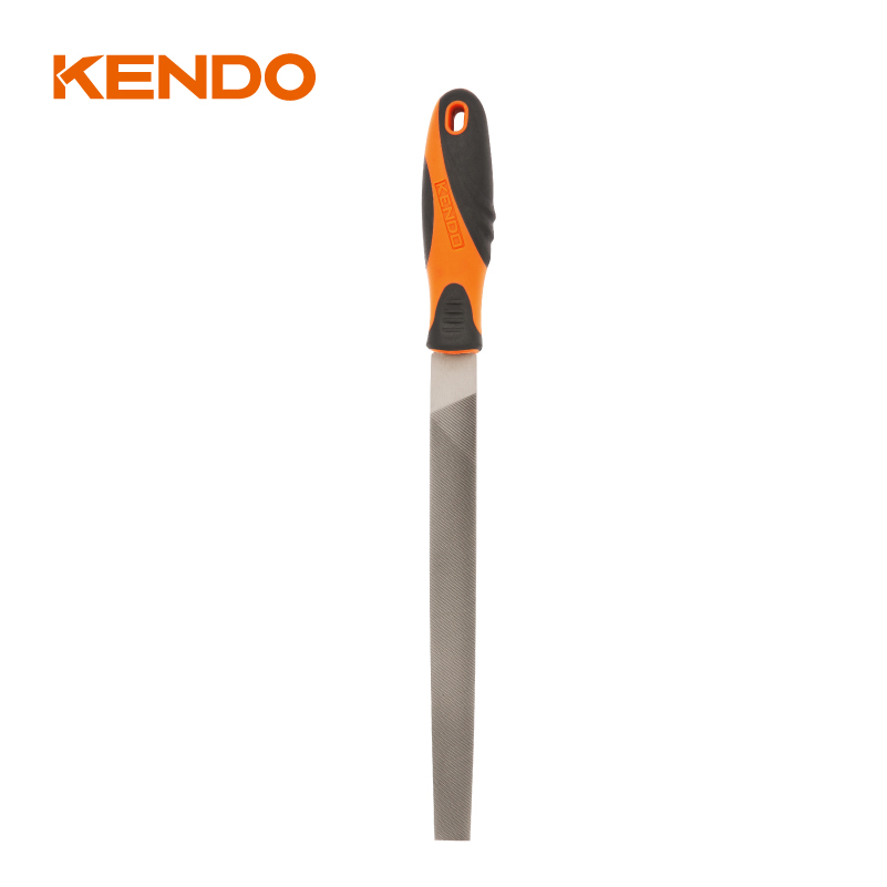 Напильник Kendo полукруглый стальной с эргономичной ручкой