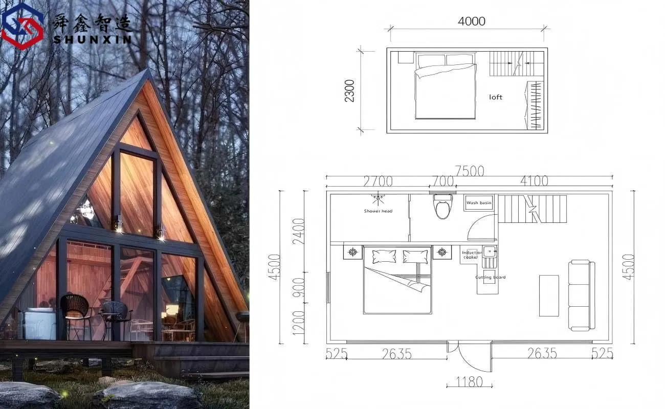Modern Portable Pergola Tiny Prefab Prefabricated Mobile Vessel