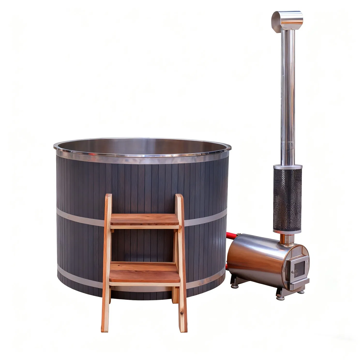 Outdoor PVC Hot Tub Wood Fired Hot Tub High Quality Hot Tub Outdoor Use for Backyard Whosale Price