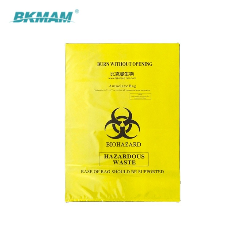 Medical Grade Composite PP/PE Material Biohazard Bag with Customized Logo