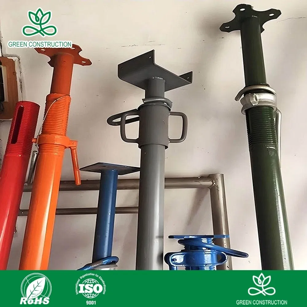 Green Construction Steel Support Prop Wholesaler Long Life Adjustable Steel Prop Formwork Support